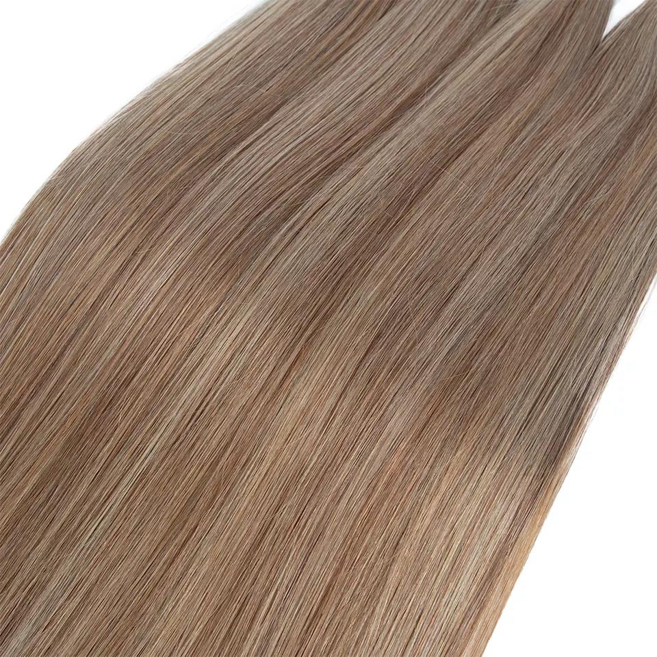 Wholesale Private Label 12A Genius Weft Remy Hair Extension Weft Top Grade Virgin Hair Extension